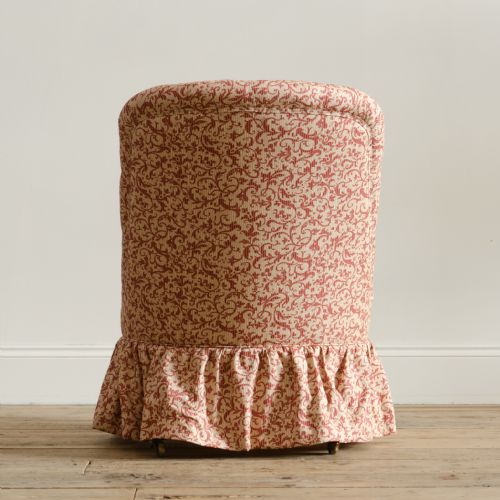A LARGE MID 19TH CENTURY WALNUT SLIPPER CHAIR C1860 - ADDITIONAL PHOTO 5