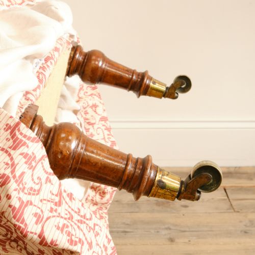 A LARGE MID 19TH CENTURY WALNUT SLIPPER CHAIR C1860 - ADDITIONAL PHOTO 9