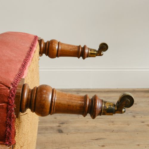 MID 19TH CENTURY HOWARD STYLE OPEN ARMCHAIR - ADDITIONAL PHOTO 9