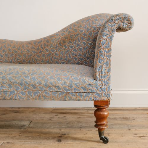 REGENCY CHAISE LONGUE IN ORIGINAL FABRIC - ADDITIONAL PHOTO 8