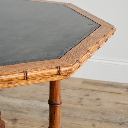 HOWARD AND SONS FAUX BAMBOO PINE CENTRE TABLE - ADDITIONAL PHOTO 4