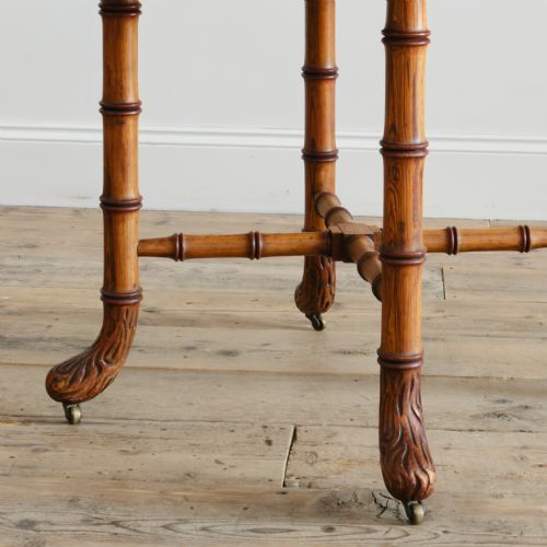 HOWARD AND SONS FAUX BAMBOO PINE CENTRE TABLE - ADDITIONAL PHOTO 6