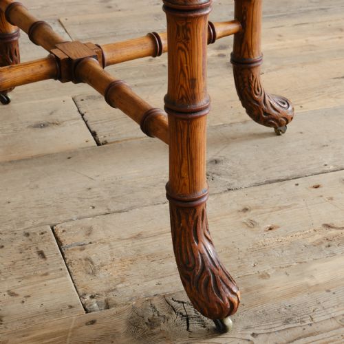 HOWARD AND SONS FAUX BAMBOO PINE CENTRE TABLE - ADDITIONAL PHOTO 7