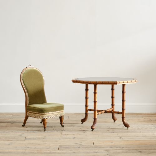 HOWARD AND SONS FAUX BAMBOO PINE CENTRE TABLE - ADDITIONAL PHOTO 14