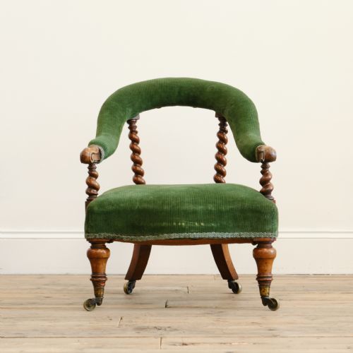 MID 19TH CENTURY HINDLEY AND SONS ARMCHAIR - ADDITIONAL PHOTO 3