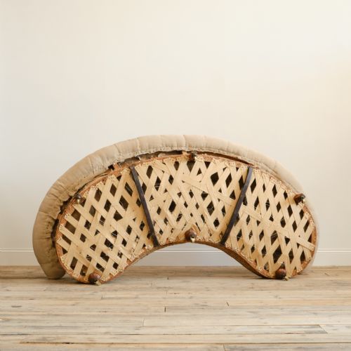 HOWARD AND SONS CRESCENT CHESTERFIELD SOFA C1860 - ADDITIONAL PHOTO 11