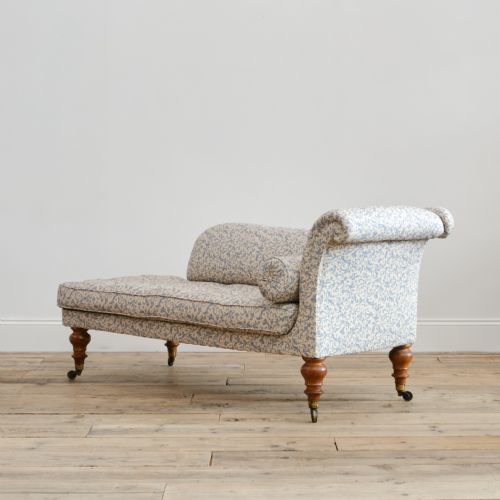 ANTIQUE ENGLISH REGENCY CHAISE LONGUE ATTR TO HOLLAND SONS - ADDITIONAL PHOTO 2