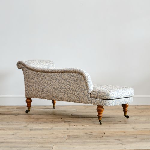ANTIQUE ENGLISH REGENCY CHAISE LONGUE ATTR TO HOLLAND SONS - ADDITIONAL PHOTO 6