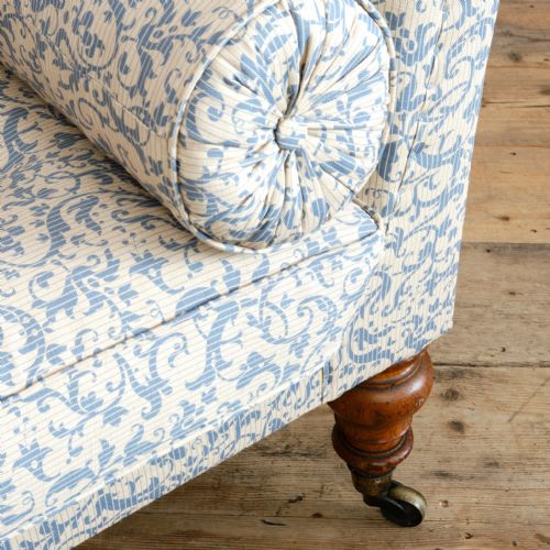 ANTIQUE ENGLISH REGENCY CHAISE LONGUE ATTR TO HOLLAND SONS - ADDITIONAL PHOTO 8
