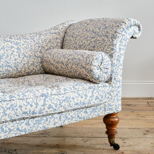 ANTIQUE ENGLISH REGENCY CHAISE LONGUE ATTR TO HOLLAND SONS - ADDITIONAL PHOTO 11