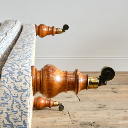ANTIQUE ENGLISH REGENCY CHAISE LONGUE ATTR TO HOLLAND SONS - ADDITIONAL PHOTO 13