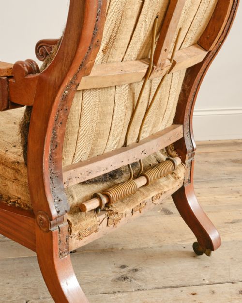 WILLIAM IV MAHOGANY RECLINING ARMCHAIR - ADDITIONAL PHOTO 3