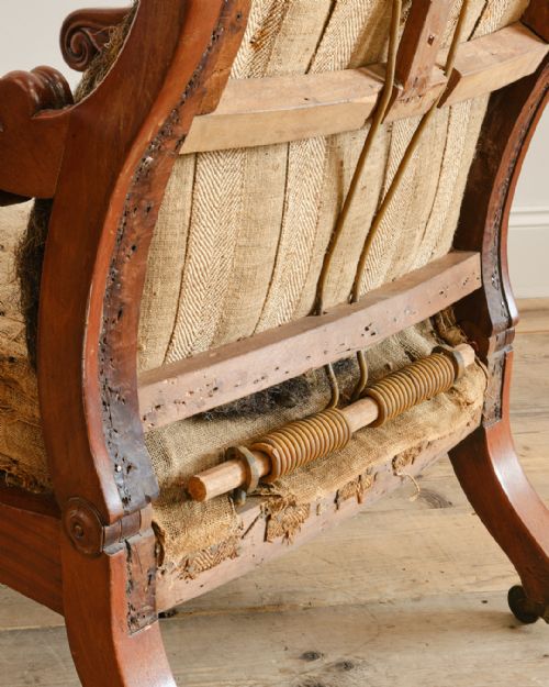 WILLIAM IV MAHOGANY RECLINING ARMCHAIR - ADDITIONAL PHOTO 6