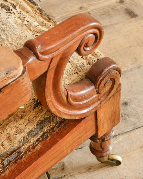 WILLIAM IV MAHOGANY RECLINING ARMCHAIR - ADDITIONAL PHOTO 9