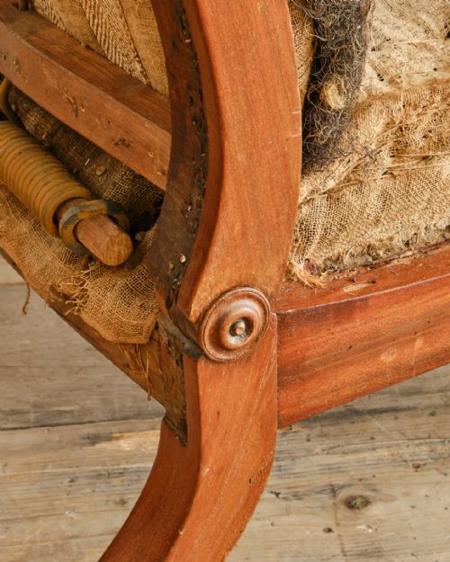 WILLIAM IV MAHOGANY RECLINING ARMCHAIR - ADDITIONAL PHOTO 11
