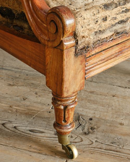 WILLIAM IV MAHOGANY RECLINING ARMCHAIR - ADDITIONAL PHOTO 12