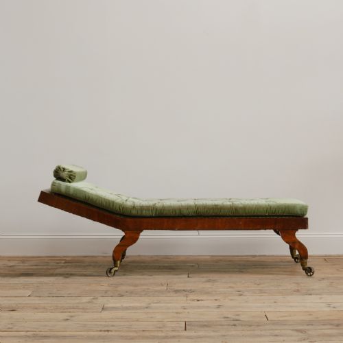19th century sabre legged daybed - CATEGORY: ANTIQUE BEDS - DATED 19TH CENTURY