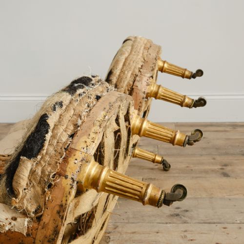 PAIR OF 19TH CENTURY GILTWOOD SLIPPER CHAIRS - ADDITIONAL PHOTO 6