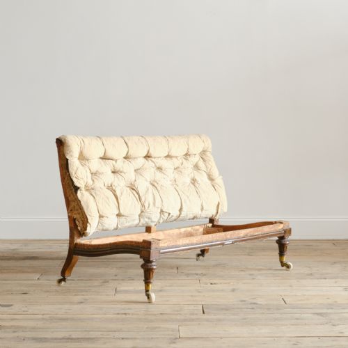 19TH CENTURY HOWARD STYLE SLIPPER SOFA - ADDITIONAL PHOTO 1