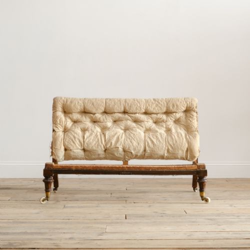 19TH CENTURY HOWARD STYLE SLIPPER SOFA - ADDITIONAL PHOTO 2