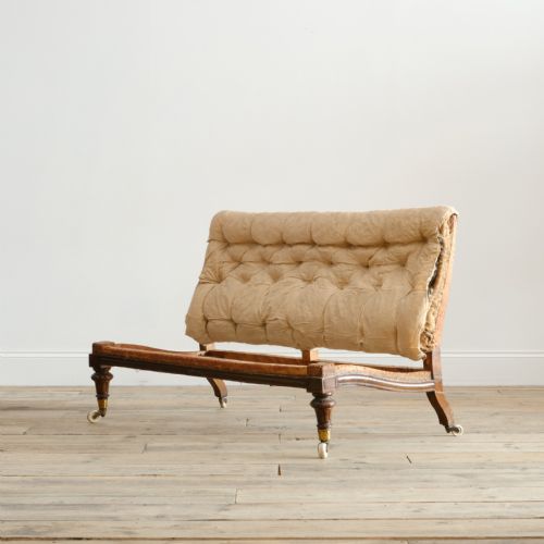 19TH CENTURY HOWARD STYLE SLIPPER SOFA - ADDITIONAL PHOTO 3