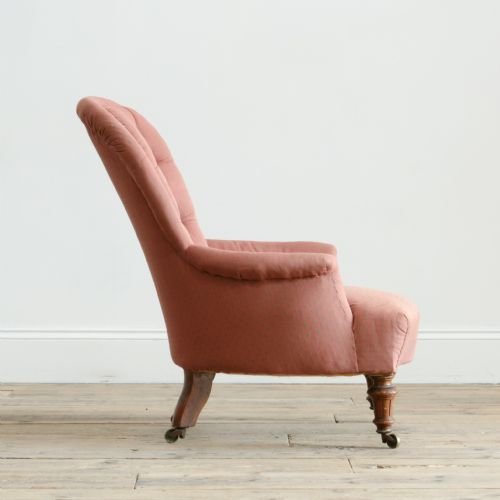 MID 19TH CENTURY IRON BACK ARMCHAIR - ADDITIONAL PHOTO 3