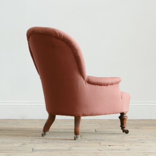 MID 19TH CENTURY IRON BACK ARMCHAIR - ADDITIONAL PHOTO 4