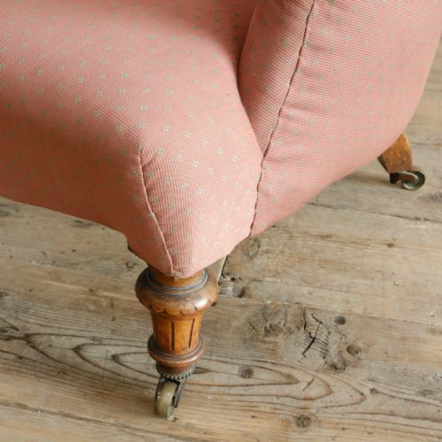 MID 19TH CENTURY IRON BACK ARMCHAIR - ADDITIONAL PHOTO 5
