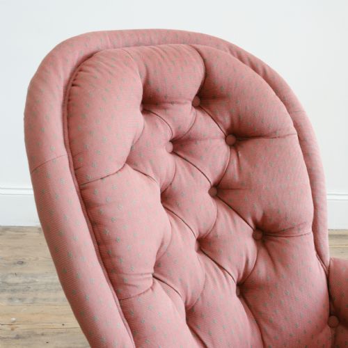 MID 19TH CENTURY IRON BACK ARMCHAIR - ADDITIONAL PHOTO 6