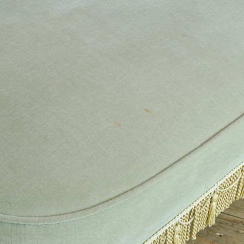 19TH CENTURY COUNTRY HOUSE DAYBED IN GREEN VELVET - ADDITIONAL PHOTO 4