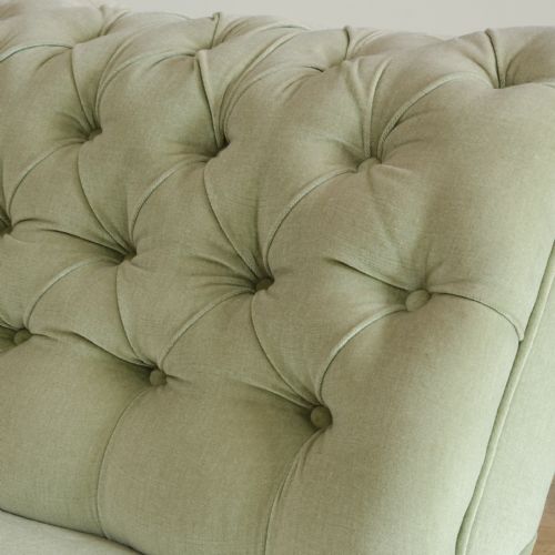 19TH CENTURY COUNTRY HOUSE DAYBED IN GREEN VELVET - ADDITIONAL PHOTO 5