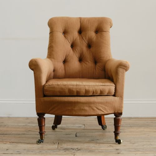 WILLIAM IV LIBRARY ARMCHAIR FROM POWDERHAM CASTLE DEVON - ADDITIONAL PHOTO 2