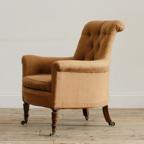 WILLIAM IV LIBRARY ARMCHAIR FROM POWDERHAM CASTLE DEVON - ADDITIONAL PHOTO 4