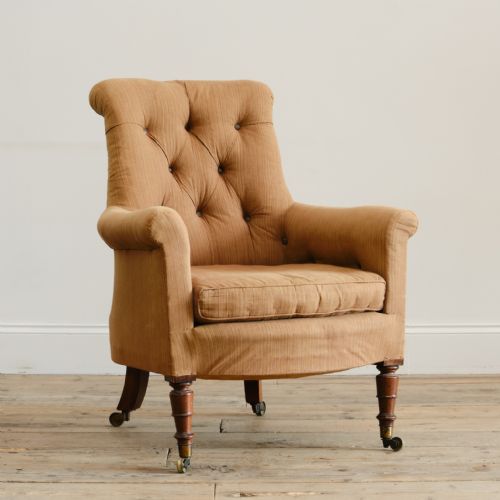WILLIAM IV LIBRARY ARMCHAIR FROM POWDERHAM CASTLE DEVON - ADDITIONAL PHOTO 8