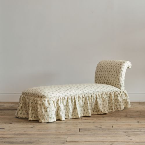 regency holland sons daybed in howe rambling rose linen - CATEGORY: ANTIQUE BEDS - DATED REGENCY