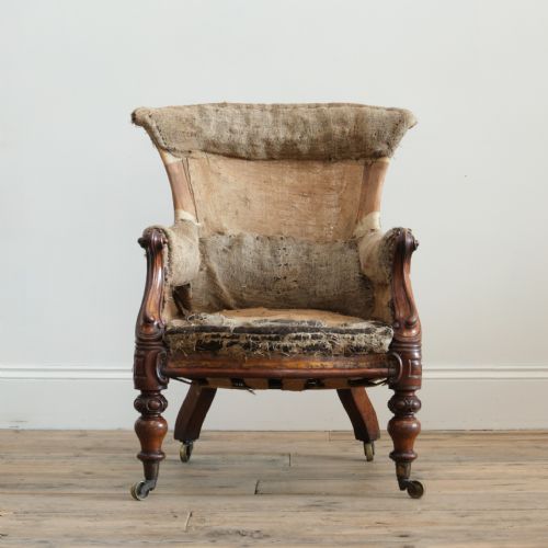 MID 19TH CENTURY COUNTRY HOUSE ARMCHAIR - ADDITIONAL PHOTO 1