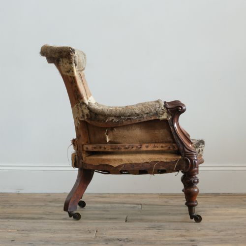 MID 19TH CENTURY COUNTRY HOUSE ARMCHAIR - ADDITIONAL PHOTO 2