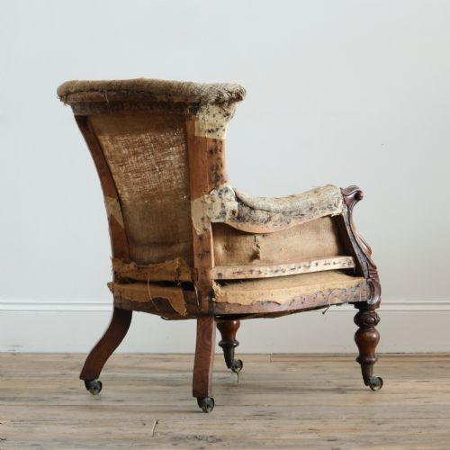 MID 19TH CENTURY COUNTRY HOUSE ARMCHAIR - ADDITIONAL PHOTO 3