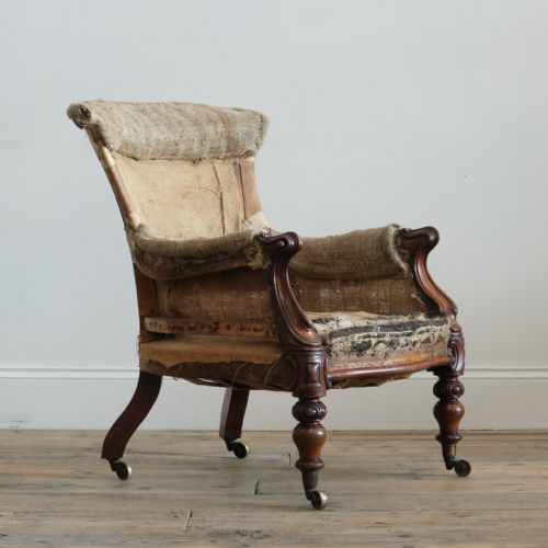 MID 19TH CENTURY COUNTRY HOUSE ARMCHAIR - ADDITIONAL PHOTO 4