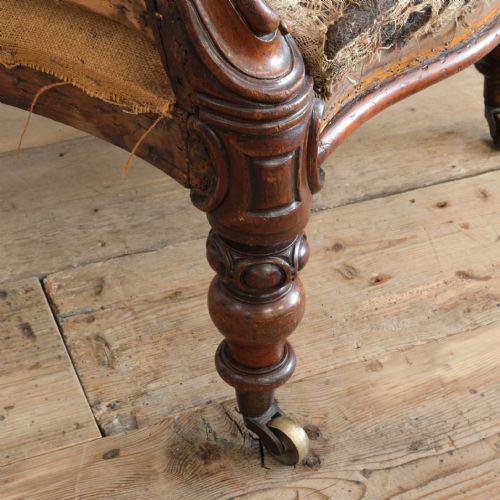 MID 19TH CENTURY COUNTRY HOUSE ARMCHAIR - ADDITIONAL PHOTO 8