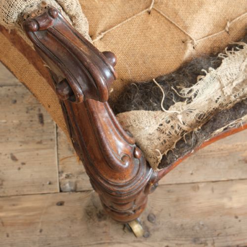 MID 19TH CENTURY COUNTRY HOUSE ARMCHAIR - ADDITIONAL PHOTO 9