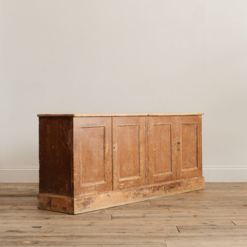 19TH CENTURY SIMULATED OAK DRY SCRAPED DRESSER BASE - ADDITIONAL PHOTO 4