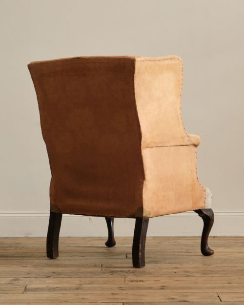 19TH CENTURY COUNTRY HOUSE WINGBACK ARMCHAIR - ADDITIONAL PHOTO 3