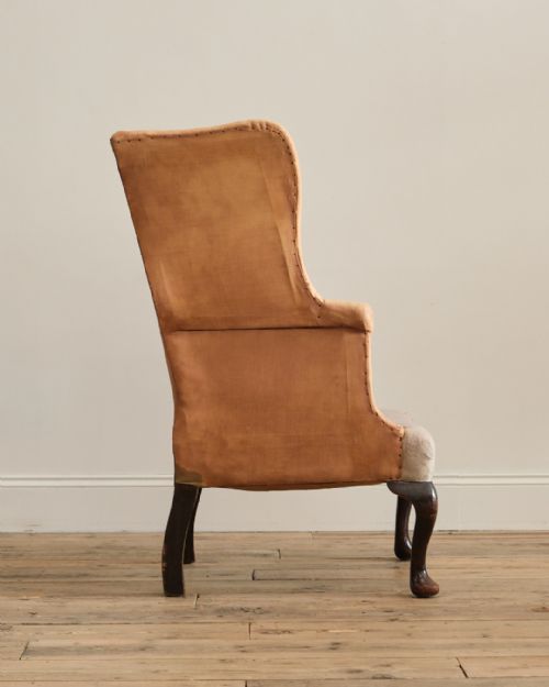 19TH CENTURY COUNTRY HOUSE WINGBACK ARMCHAIR - ADDITIONAL PHOTO 4