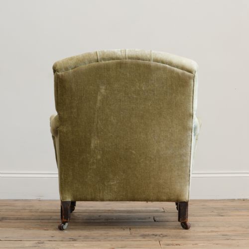 19TH CENTURY HOWARD SONS STYLE 'BRIDGEWATER' ARMCHAIR - ADDITIONAL PHOTO 6