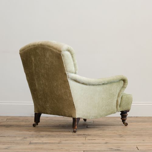 19TH CENTURY HOWARD SONS STYLE 'BRIDGEWATER' ARMCHAIR - ADDITIONAL PHOTO 7