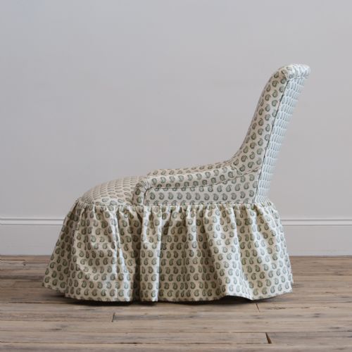 19TH CENTURY NURSING CHAIR IN HOWE 36 BOURNE STREET LINEN - ADDITIONAL PHOTO 10