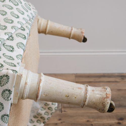 19TH CENTURY NURSING CHAIR IN HOWE 36 BOURNE STREET LINEN - ADDITIONAL PHOTO 12