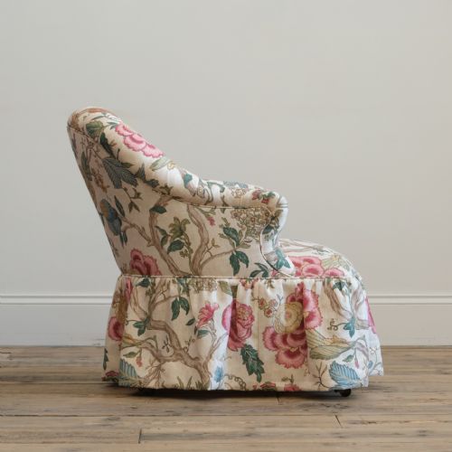 HOLLAND AND SONS TUB ARMCHAIR IN COLFAX FOWLER LINEN - ADDITIONAL PHOTO 3