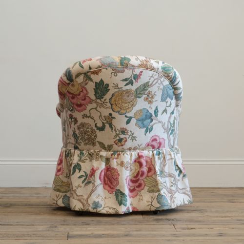HOLLAND AND SONS TUB ARMCHAIR IN COLFAX FOWLER LINEN - ADDITIONAL PHOTO 4